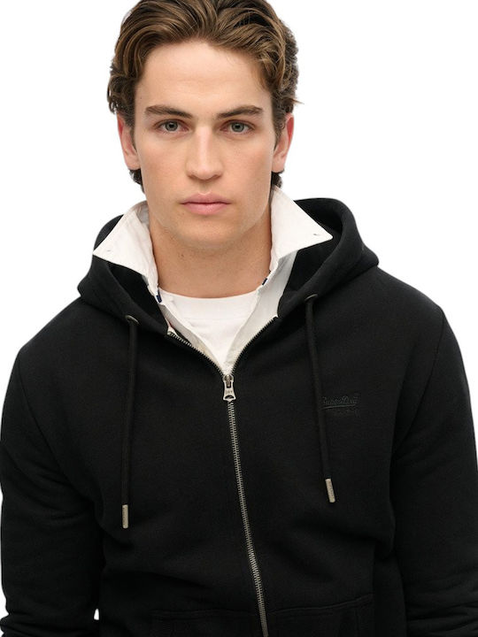 D1 Ovin Sweatshirt with Hood Black