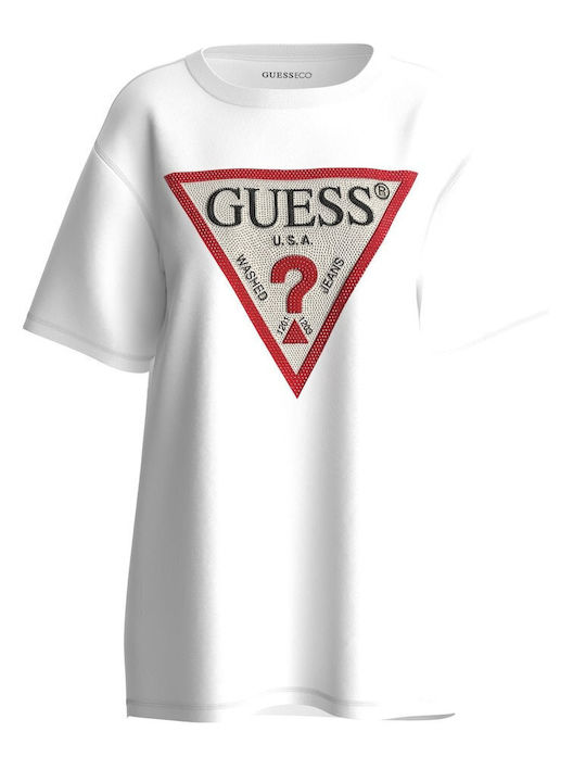 Guess T-Shirt Λευκό IQWD5_KOR_00020