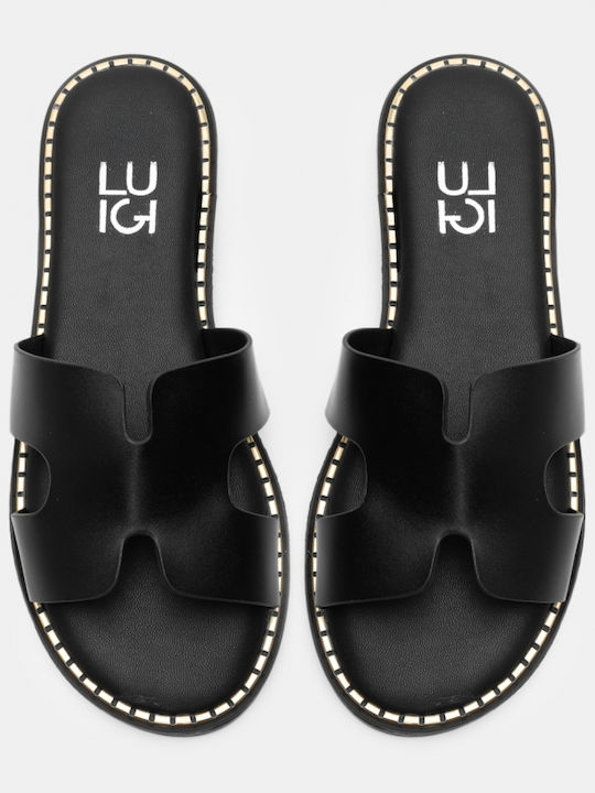 Flache Sandalen für Damen in Schwarz Farbe