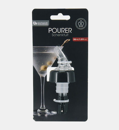 Excellent Houseware Beverage Dispenser Plastic Stainless Steel 4x4.5 Cm 30 Ml White Black