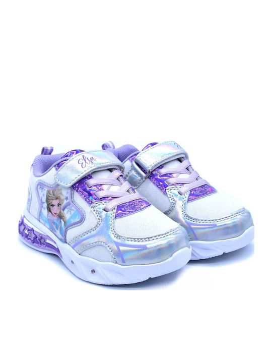 Παιδικά Sneakers με Φωτάκια Ασημί D4310607T-0050