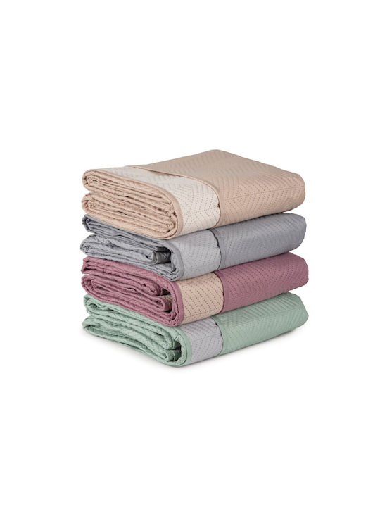 Kipper Sita Coverlet Single Microfiber Rotten Apple-beige 160x220cm