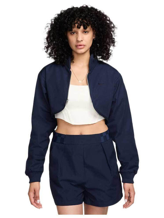 Sportswear Γυναικείο Αθλητικό Μπουφάν Μπλε