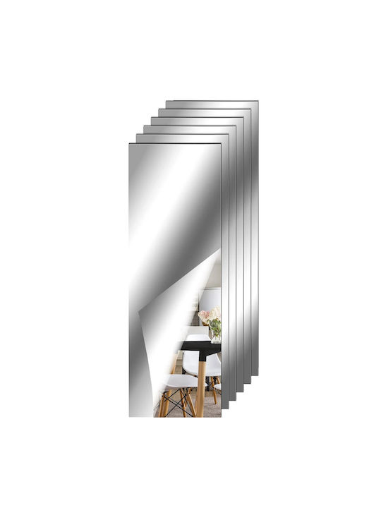 Oglindă de Perete cu Ramă din Sticlă 35x8cm 6buc