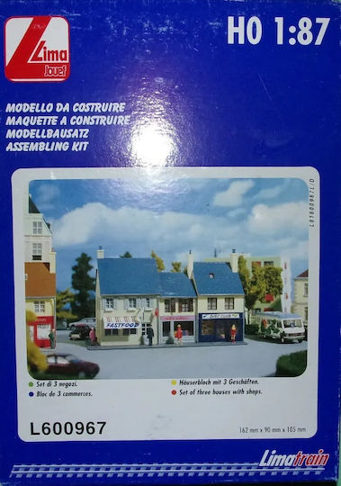 Lima Jouef Set Three Houses Shops Ho 1:87 L600967