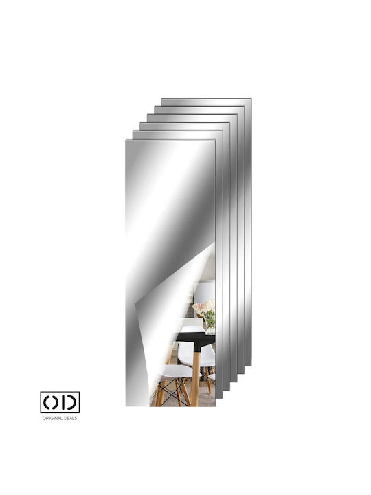 Oglindă de Perete cu Ramă din Sticlă 35x8cm 6buc