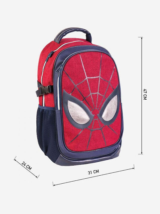 Cerda Marvel Spiderman Παιδική Τσάντα Πλάτης Κόκκινη 31x31x24εκ.