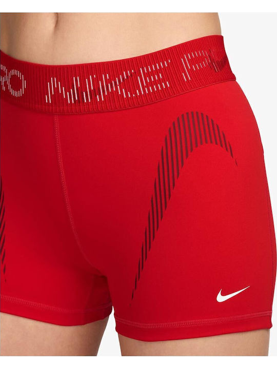 Dri-Fit Pro Training Γυναικείο Κολάν-Σορτς Κόκκινο