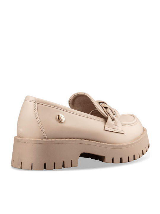 Women's Loafers in Beige Color