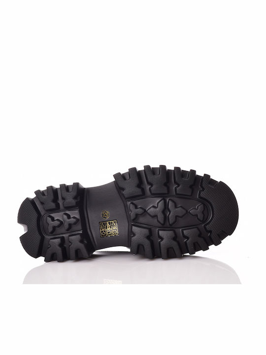 Puppy Leather Women's Moccasins in Black Color
