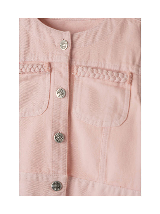 Evita Kids Denim Jacket Pink