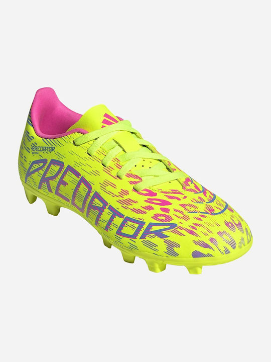 Predator Club Kids Molded Soccer Shoes Yellow