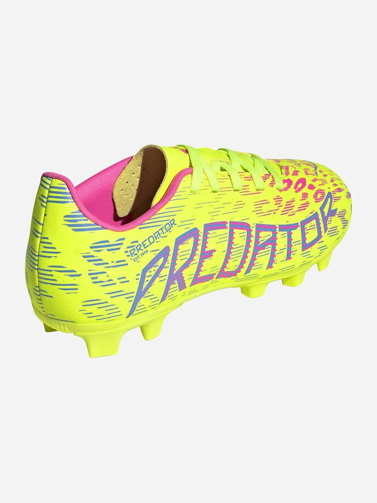 Predator Club Kids Molded Soccer Shoes Yellow