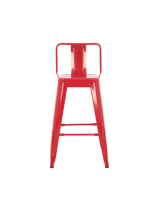 Stool for Bar Outdoor Melita-pro Red 43x43x88cm