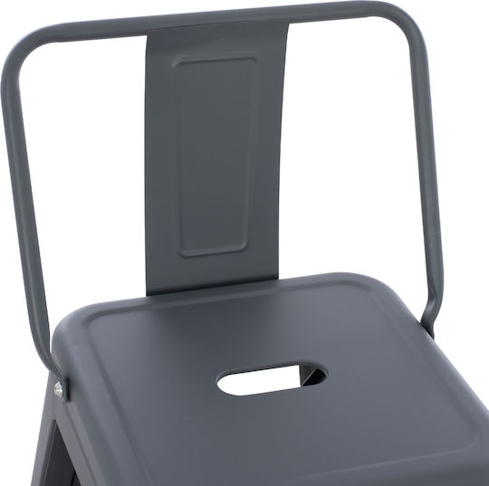 Табуретка Бар За външна употреба Melita-pro Сив 1бр 43x43x88см