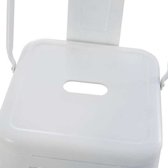 Табуретка Бар За външна употреба Melita-pro Белият шахмат 1бр 42x42x100см