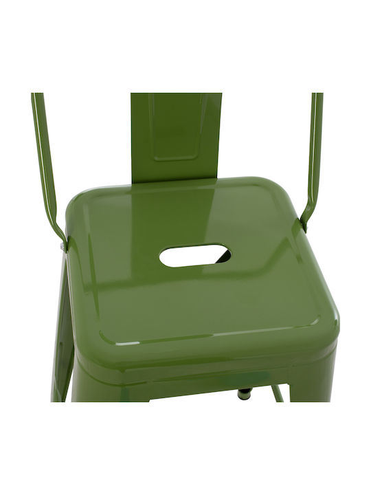 Stool for Bar Outdoor Melita-pro Light Olive Green 43x43x88cm