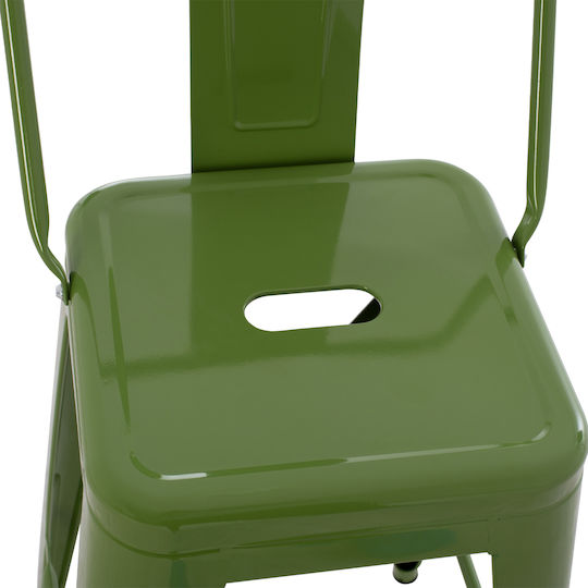 Табуретка Бар За външна употреба Melita-pro Light Olive Green 1бр 43x43x88см