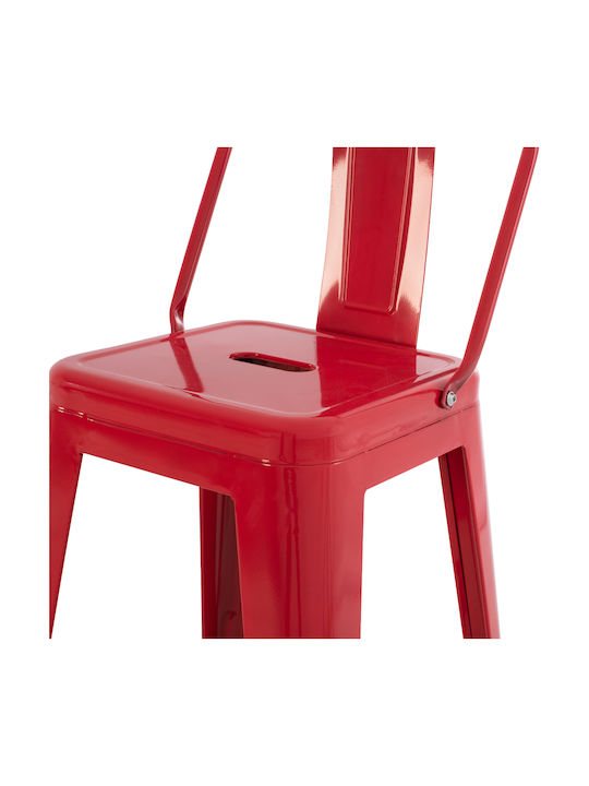 Stool for Bar Outdoor Melita-pro Red 43x43x88cm