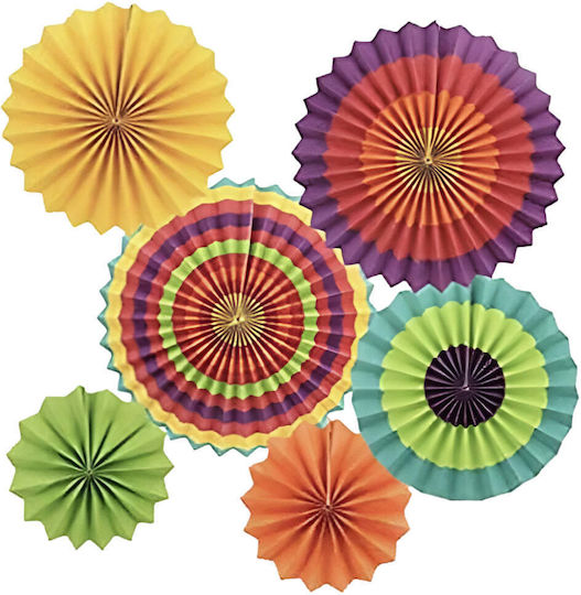 Decorative Paper Circles Set of 6 Pieces