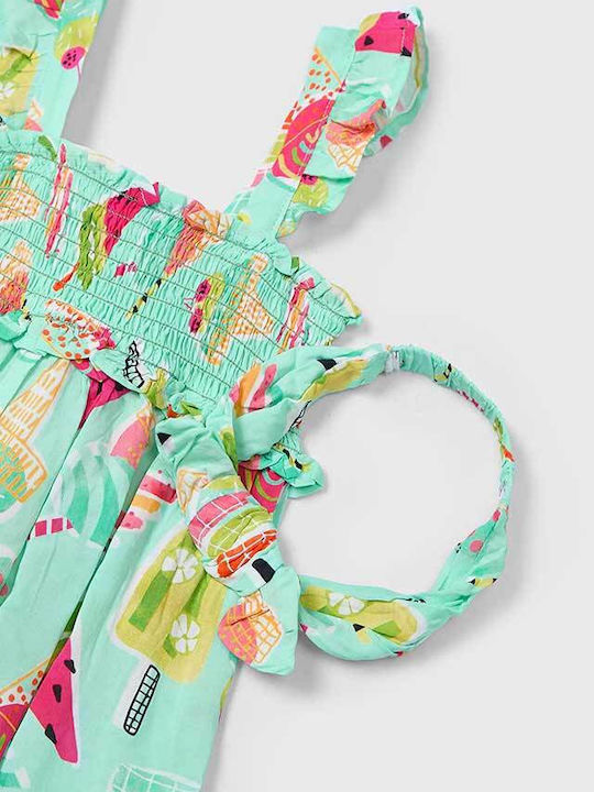 Summer Flavors Girls Sleeveless Dress Mint