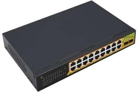 L2 Switch with 16 Gigabit (1Gbps) Ethernet Ports and 2 SFP Ports