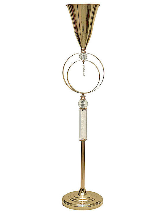Metal Decorative Candle Holder Gold Hue Css/362004 Kaliso Kls-css-362004