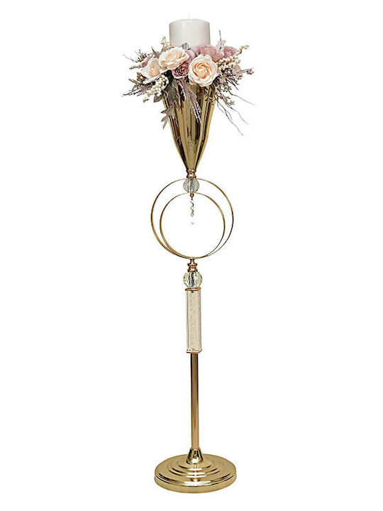 Metal Decorative Candle Holder Gold Hue Css/362004 Kaliso Kls-css-362004