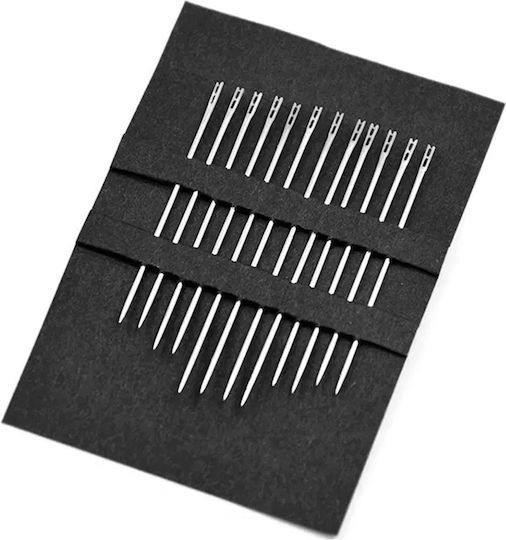 Set 12 Hand Sewing Needles Zola Stainless Steel Silver Plated