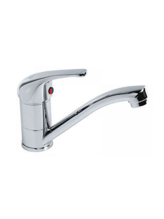 Inter Ceramic Kitchen Sink Right Countertop Built-in Complete Installation Set Siphon 80x50x18cm + Titania Iris Mixer Household