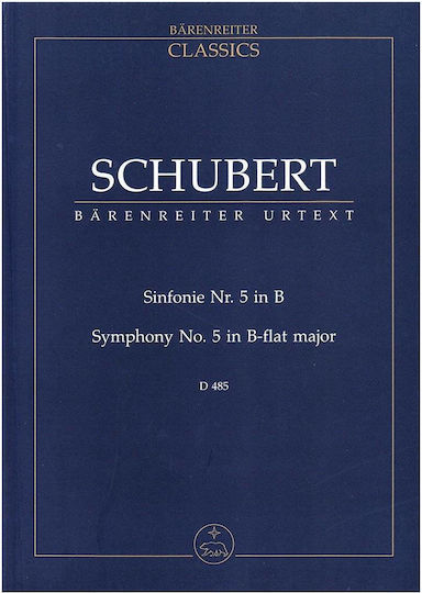 Schubert Symphony Nr.5 In Bb Major D485 Pocket Score