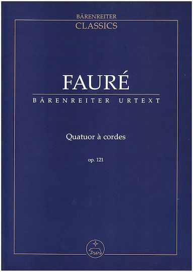 Faure Quatuor À Cordes Op.121 Pocket Score