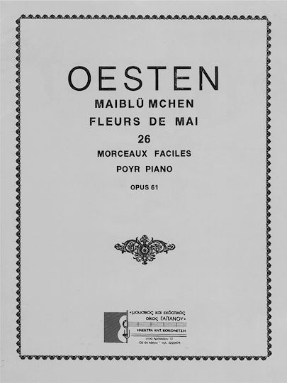 Oesten 26 Εύκολα Κομμάτια Πιάνο Op.61