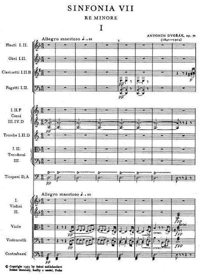 Dvorak Symphony Nr.7 Pocket Score