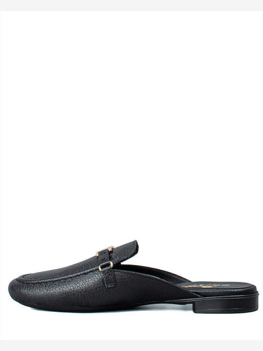 Mules mit Absatz in Schwarz Farbe