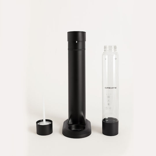 Aparat de făcut apă carbogazoasă Create Soda Maker Studio 1 Litru Negru