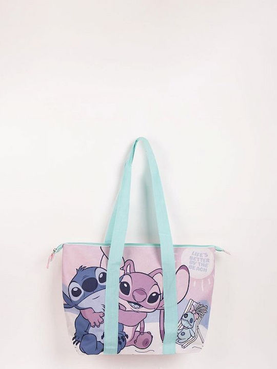 Cerda Disney Lilo Stitch Kids Beach Bag Lilac 47x33x30cm