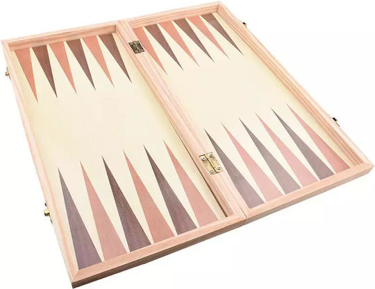 3-in-1 Backgammon Chess Set Made of Wood 34x34cm