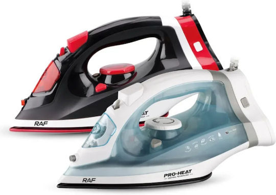 Steam Iron 2600W with Ceramic Plate and Continuous Steam Supply 40g/min