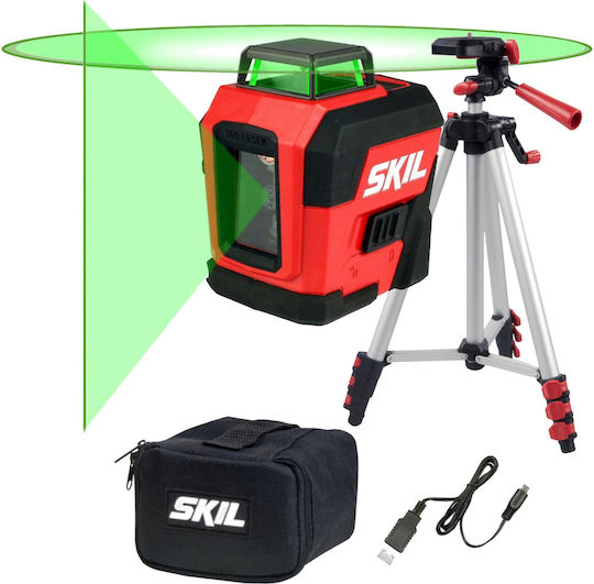 Skil 1961 Da Self-Leveling Rotary Laser Level Green Beam