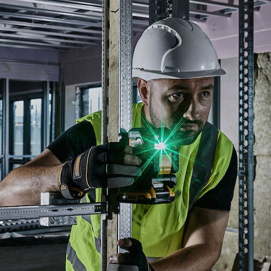 DEWALT Αυτορυθμιζόμενο Γραμμικό Αλφάδι Laser Πράσινης Δέσμης 18V με Εύρος Εργασίας 55m