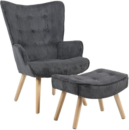 Alma С поставка за крака Сив 70x45x70см