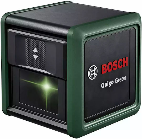 Bosch Quigo Αυτορυθμιζόμενο Γραμμικό Αλφάδι Laser Πράσινης Δέσμης 1.5V με Εύρος Εργασίας 12m