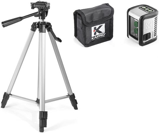 Kapro Αυτορυθμιζόμενο Γραμμικό Αλφάδι Laser Πράσινης Δέσμης με Εύρος Εργασίας 20m