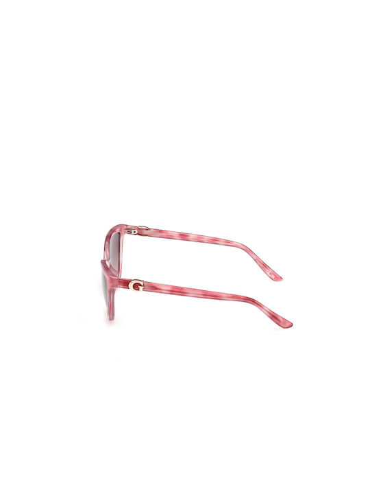 Guess Ochelari De Soare Pentru Femei Cu Ramă Din Plastic Neagră Tortoise Și Lentile Roz Degrade GU00189 74F