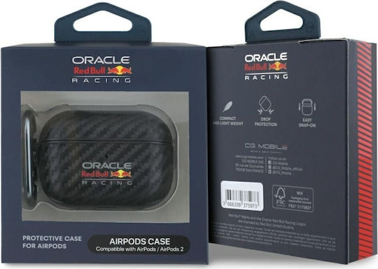 Red Bull Case Plastic with Hook in Black color for Apple AirPods Pro 2