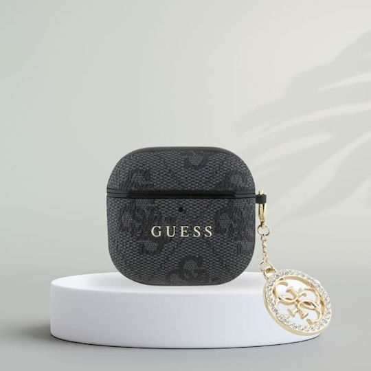 Guess Case Plastic in Black color for Apple AirPods 4