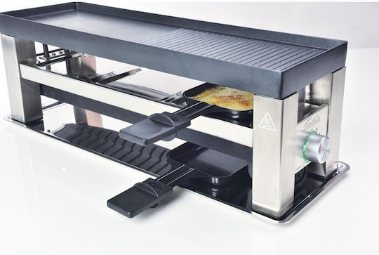 Solis Επιτραπέζια Ηλεκτρική Ψησταριά Raclette 650W Ανοξείδωτη με Ρυθμιζόμενο Θερμοστάτη