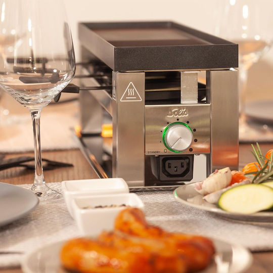Solis Επιτραπέζια Ηλεκτρική Ψησταριά Raclette 650W Ανοξείδωτη με Ρυθμιζόμενο Θερμοστάτη