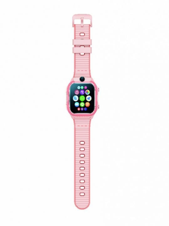 Kids Digital Watch with GPS and Rubber/Plastic Strap Pink Kids Digital Watch with GPS and Rubber/Plastic Strap Pink